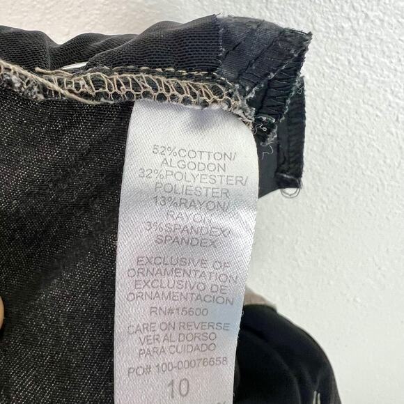 Democracy Ab Solution Tan Straight Leg Jeans Size 10 - Picture 5 of 8